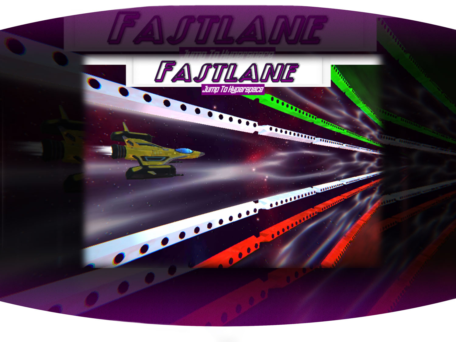 Mobile game Fastlane jump to hyperspace mainmenu for IOS and Andriod