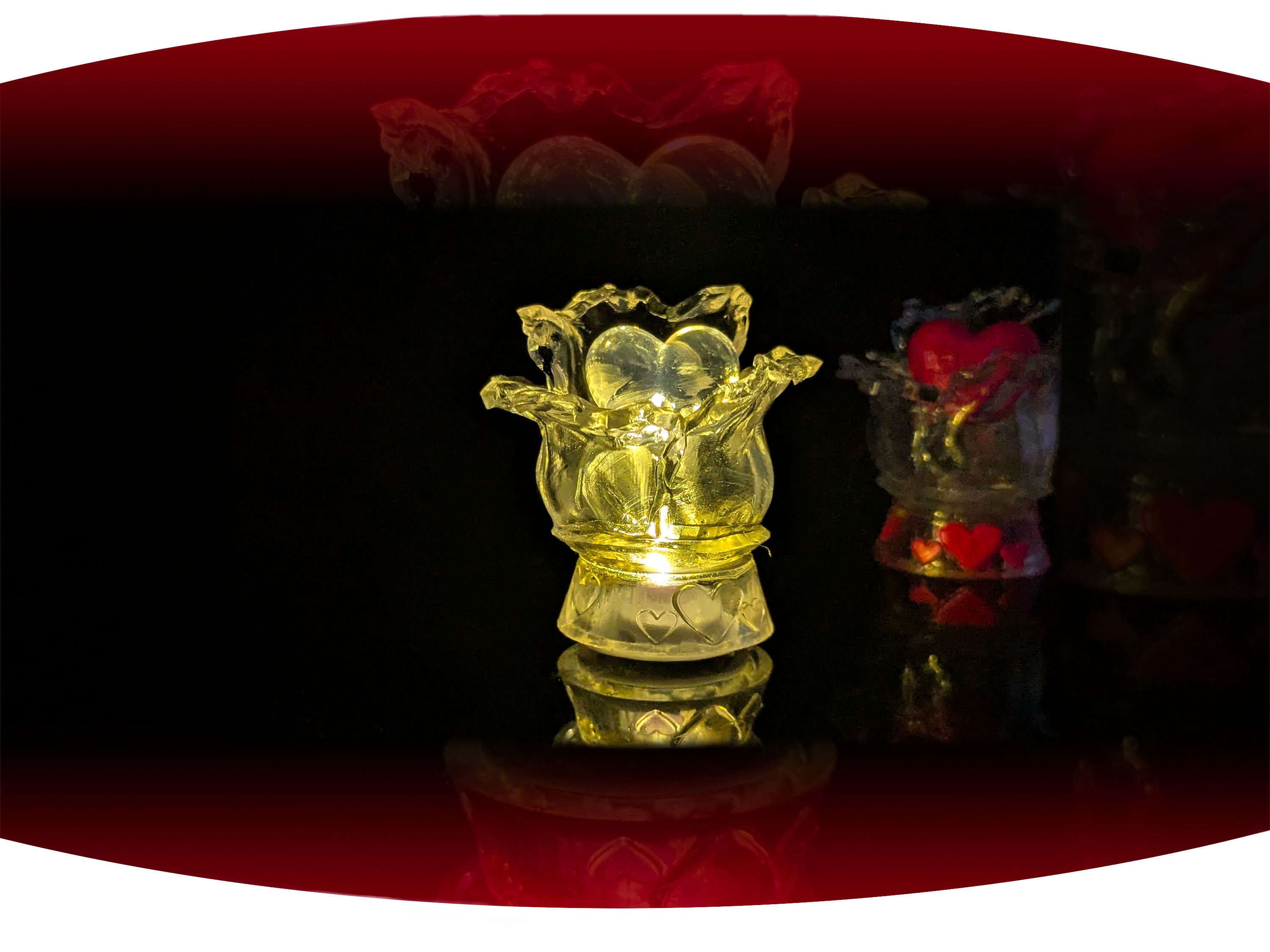 Close up of white screen printed  t-shirt with the black text Bywater with red stamp across it that says gentrified